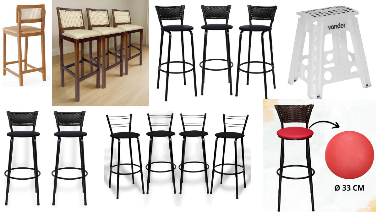 as 10 melhores banquetas para cozinha