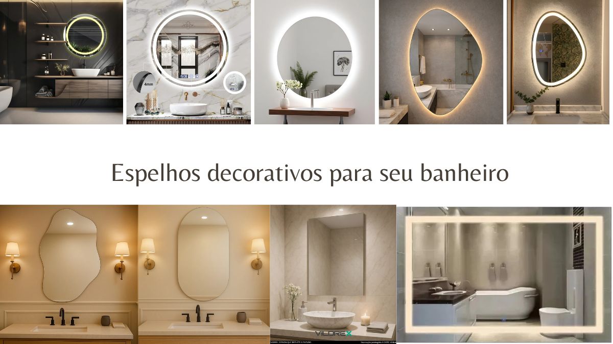 10 espelhos decorativos para banheiro